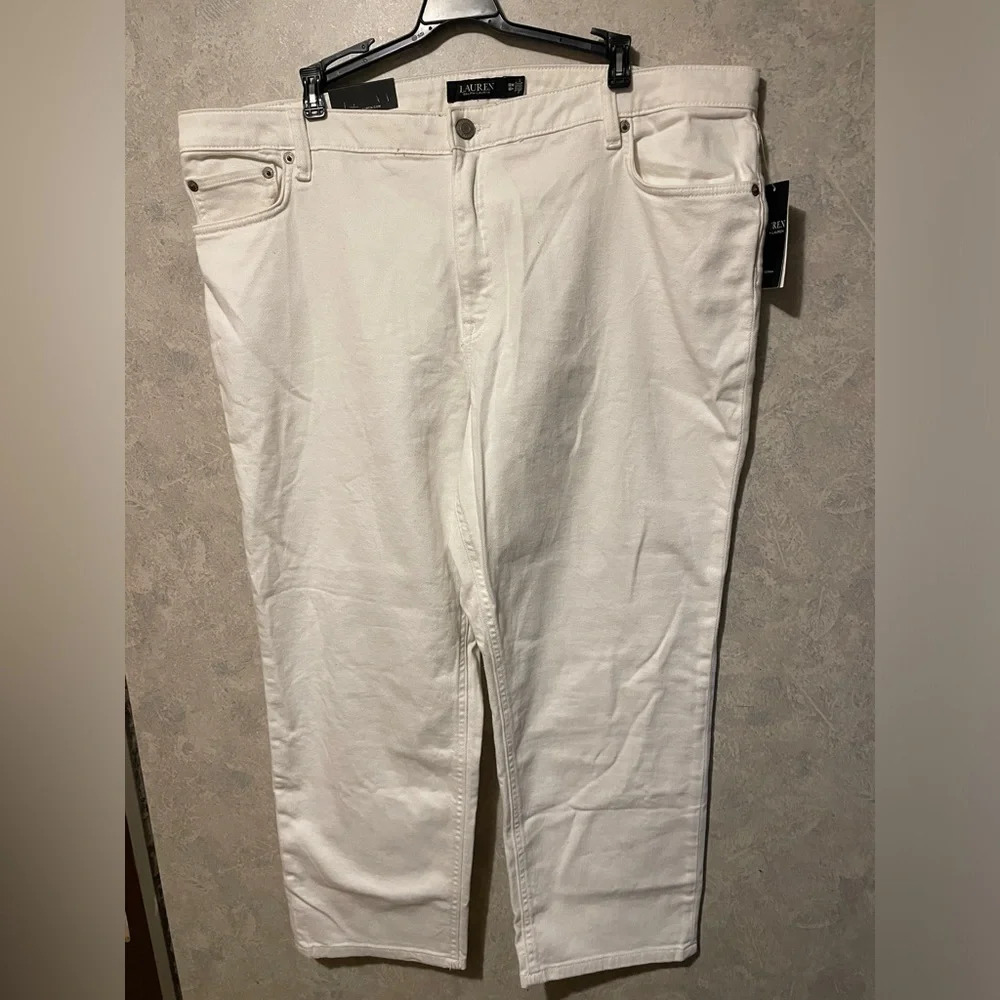 Lauren Ralph Lauren Women's Straight Leg Jeans - Cream